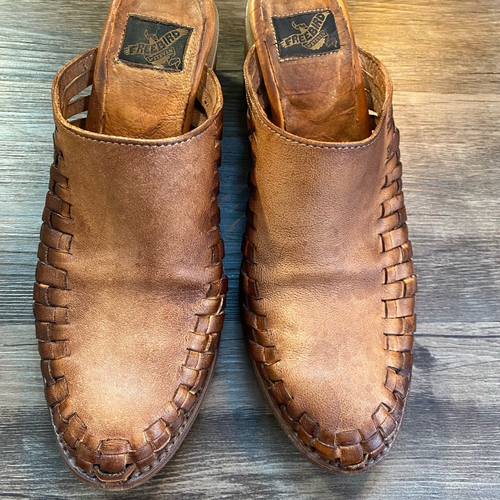 Free Bird Braided Leather Sophia Clogs